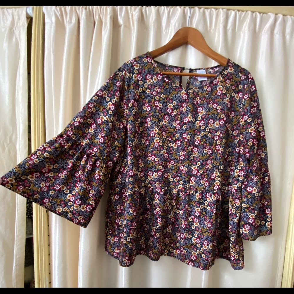 Peplum Floral Blouse